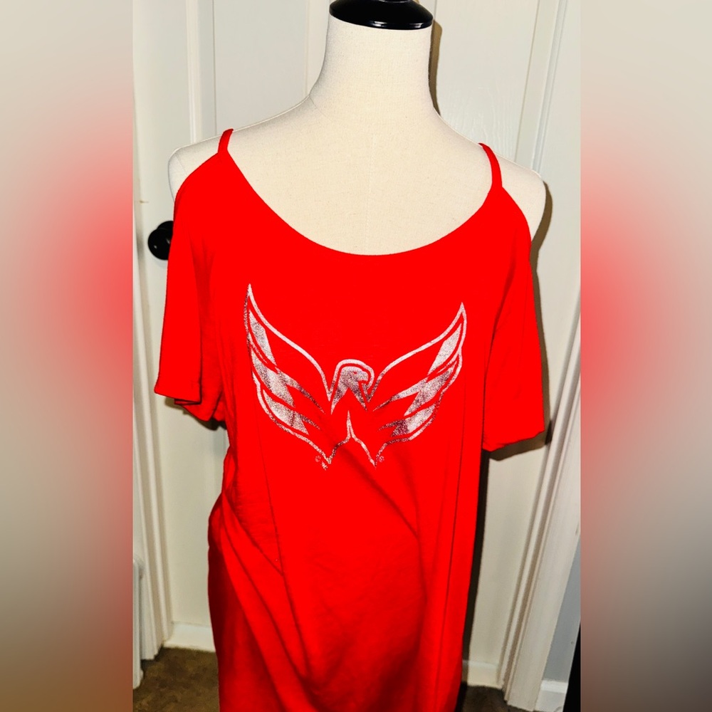 Washington Capitals cold shoulder dress